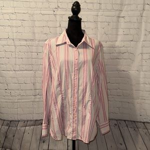 Tommy Hilfiger plus size 18. Button down long sleeve top. EUC, like new!